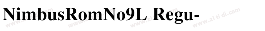 NimbusRomNo9L Regu字体转换